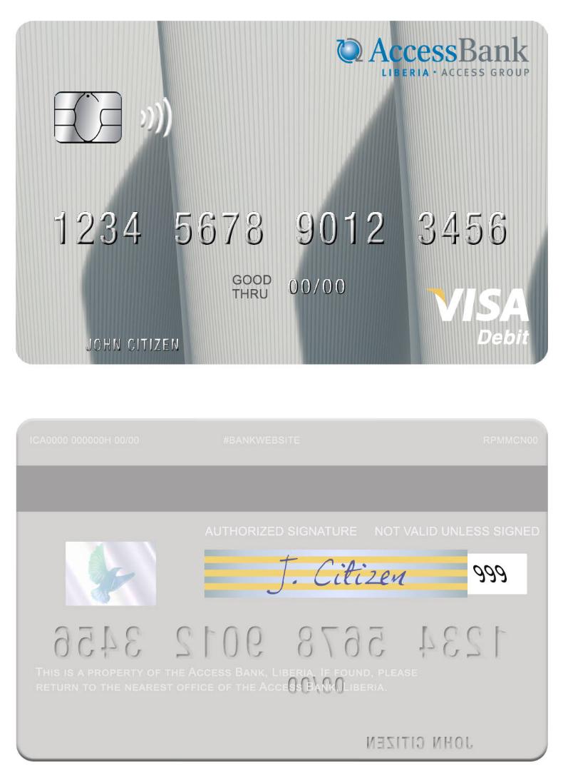 Liberia Access Bank visa debit card
